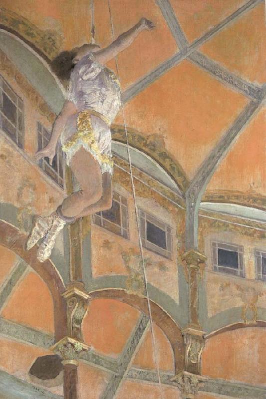Edgar Degas Miss La La at the Cirque Fernando Germany oil painting art